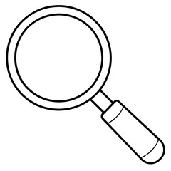 vector magnifying glass -illustration