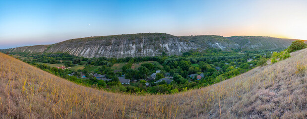 Panorama view of Butuceni village in Moldova