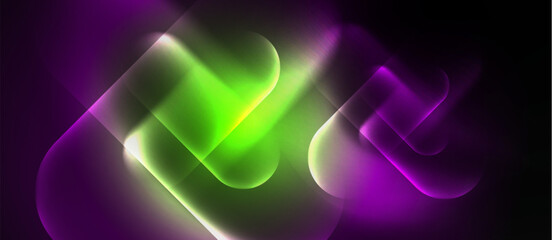 Shiny color neon glowing design. Vector Illustration For Wallpaper, Banner, Background, Card, Book Illustration, landing page