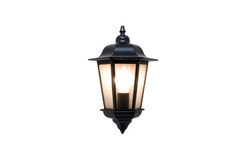 Fototapeta na wymiar Illuminated classic lantern light fixture