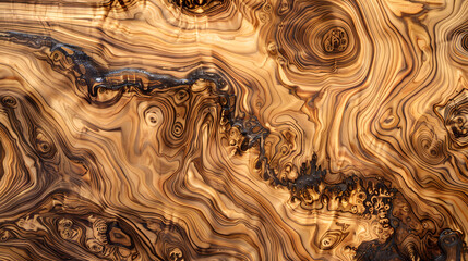 Adorned with smoked finishing, olive wood texture backdrop is portrayed