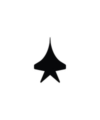 fighter jet icon, vector best flat icon.