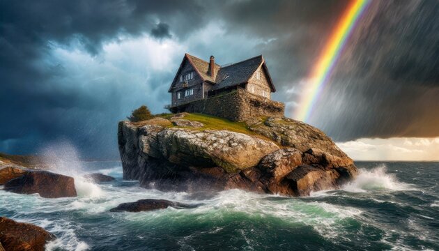 Like a Wise man: Parable about The House Built on the Rock: Matthew 7. 