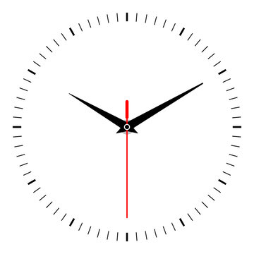 Clock image isolated on white background