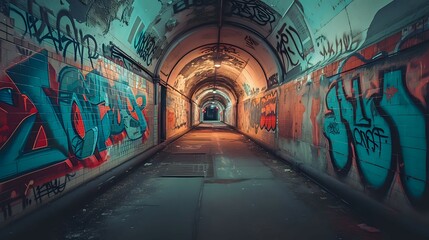 Forgotten Underground Cityscape./n