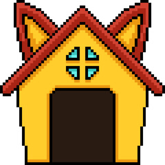 pixel art of small pet house - 779410681