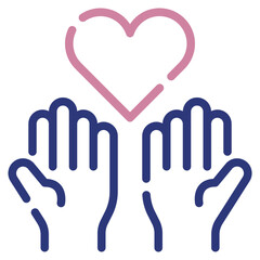 Obraz premium Compassion Icon