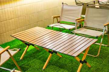 Night view of open-air restaurant in Guangzhou Food City