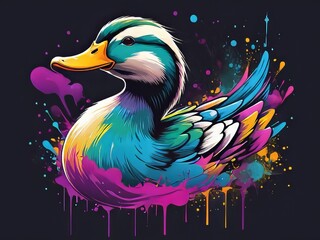 Fototapeta premium ilustración vector pato