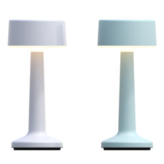 table lamp isolated on transparent background, room lamp, 3D illustration, cg render
