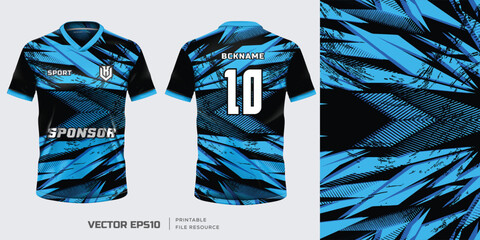 abstract t-shirt sport mockup template design for soccer jersey football kit. vector eps file.	
 - obrazy, fototapety, plakaty