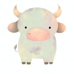 Fototapeta premium 3D furry forest lion with beautiful colors and white background. with Generative AI technology 