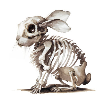 Ghostly Rabbit Skeleton