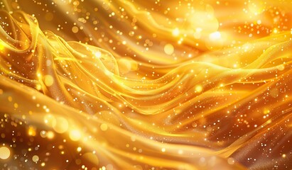 Golden background with wavy pattern