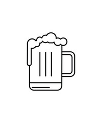 drink glass icon, vector best line icon.