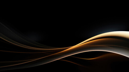 Abstract dynamic background with glowing wavy lines.