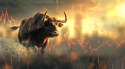 Aggressive Bull Charging Through Turbulent Financial Market with Declining Trend