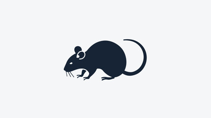 Rat pests vector icon. filled flat sign for mobile  - obrazy, fototapety, plakaty