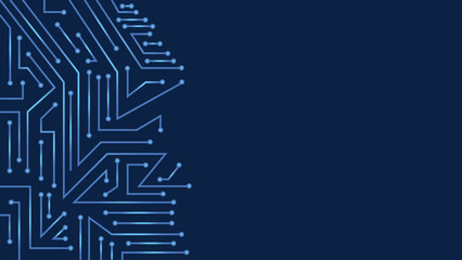 Data internet cyber technology circuit board design background