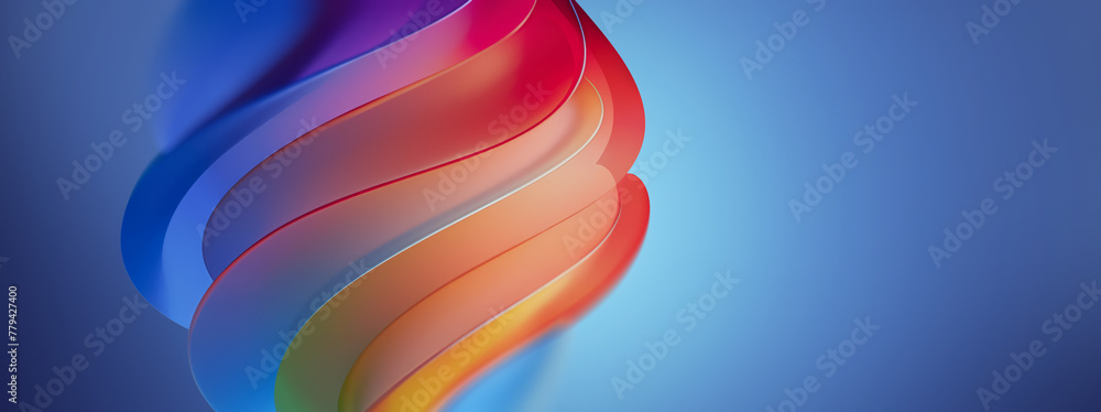 Wall mural abstract 3d design background