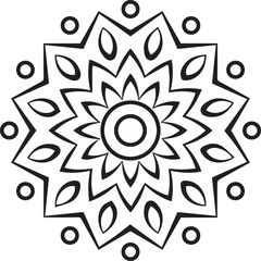 Beautiful mandala art, vector mandala design