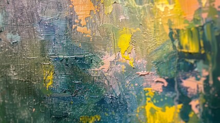 An oil painting with no details, no form.