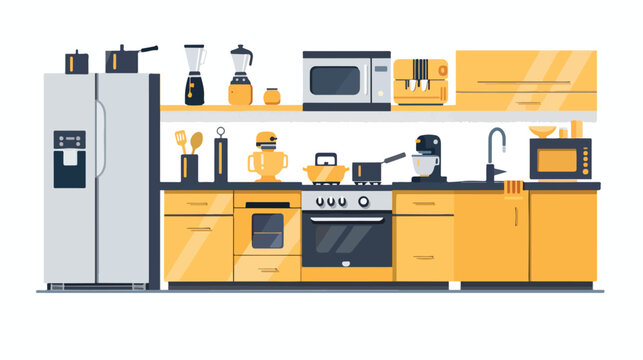 Kitchen appliance equipment icon vector illustration 