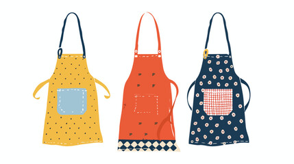 Kitchen stylish apron vector design illustration isolated