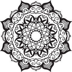 Beautiful mandala art, vector mandala design