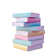 Many books stacked on top of one another