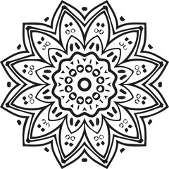 Beautiful mandala art, vector mandala design