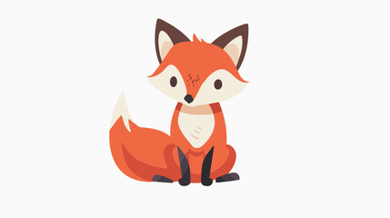 Little animal concept about cute fox design vector 