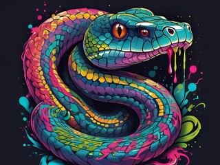 vector serpiente de colores