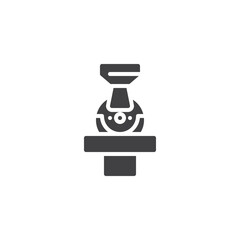 Coffee roaster vector icon