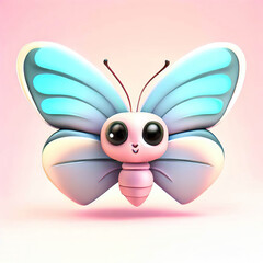 Obraz premium 3D furry forest animal with beautiful colors and white background. with Generative AI technology 