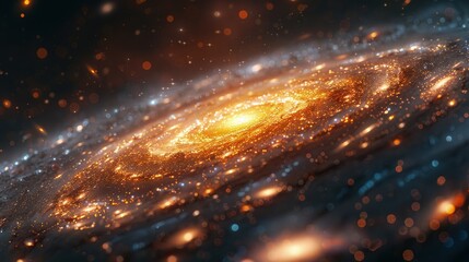 Obraz premium Galaxy vortex. Incredible Cosmic Structure. Superclusters in Colorful Phenomena