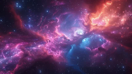 Foto auf Alu-Dibond Magnificent Cosmic Structures: Superclusters in Colorful Phenomena. © pengedarseni