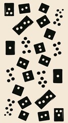 An Illustration Of Domino Effect In Vertical Mobile Wallpaper Background.