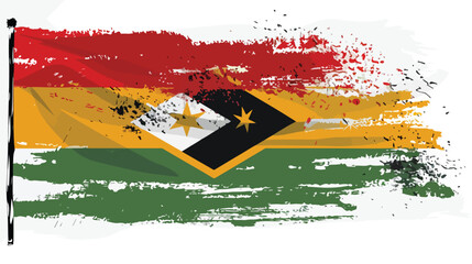 Mozambique flag vector illustration flat vector isolated