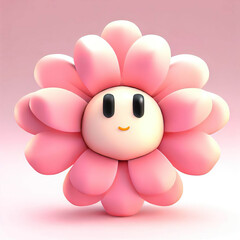 3D furry forest animal with beautiful colors and white background. with Generative AI technology	