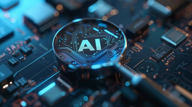 AI-powered image recognition technology, illustrating the creation of deep fake images and the manipulation of visual content using advanced artificial intelligence algorithms.