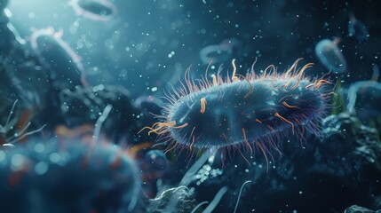 Witness the lifelike appearance of a digitally-gener  AI generated illustration