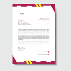 business corporate letterhead design