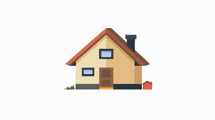 Small house Icon Vector image to be used in web 