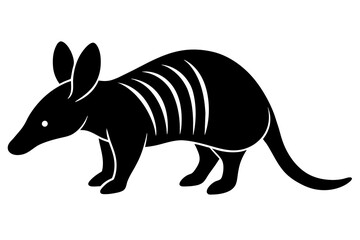 aardvark silhouette vector illustration