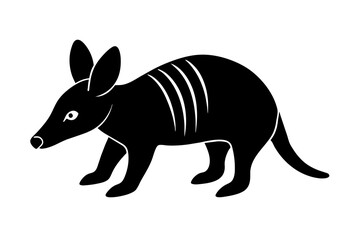 aardvark silhouette vector illustration