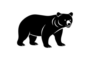 bear silhouette vector illustration