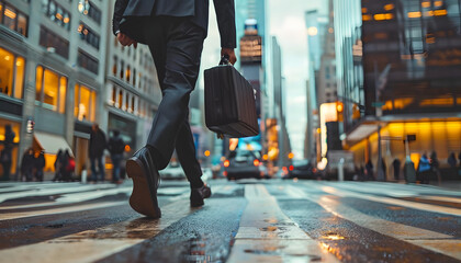 Imagine yourself striding confidently down a bustling city street briefcase in hand ready to co...