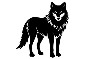wolf silhouette vector illustration