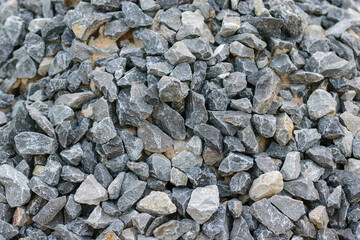 Grys struktura deseń szare kamyczki wypełniają kadr, z bliska © Paweł Kacperek